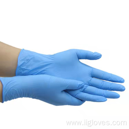 Blue Black Vinyl Nitrile Blend Glove Synthetic Gloves